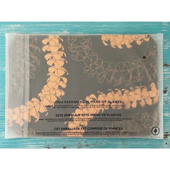 Aloha Collection Super Special limited Edition Puakenikeni Olive Mid Pouch - Picture 4 of 5